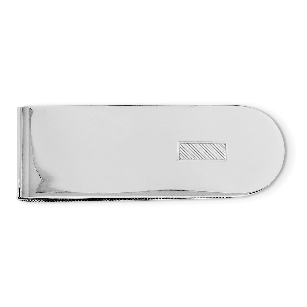 25mm x 51mm Jewel Tie Sterling Silver Money Clip 25mm x 51mm Jewel Tie Sterling Silver Money Clip